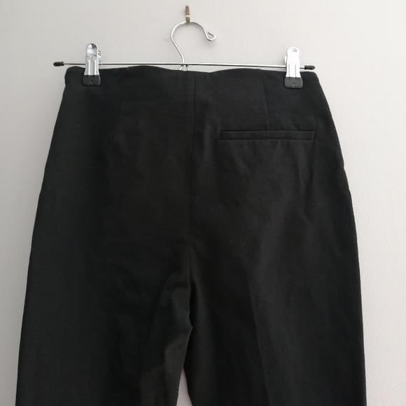 Sezane Ciara Trouser Ankle Flare Pants in Black High Rise 34 Or 2 US - Picture 8 of 16